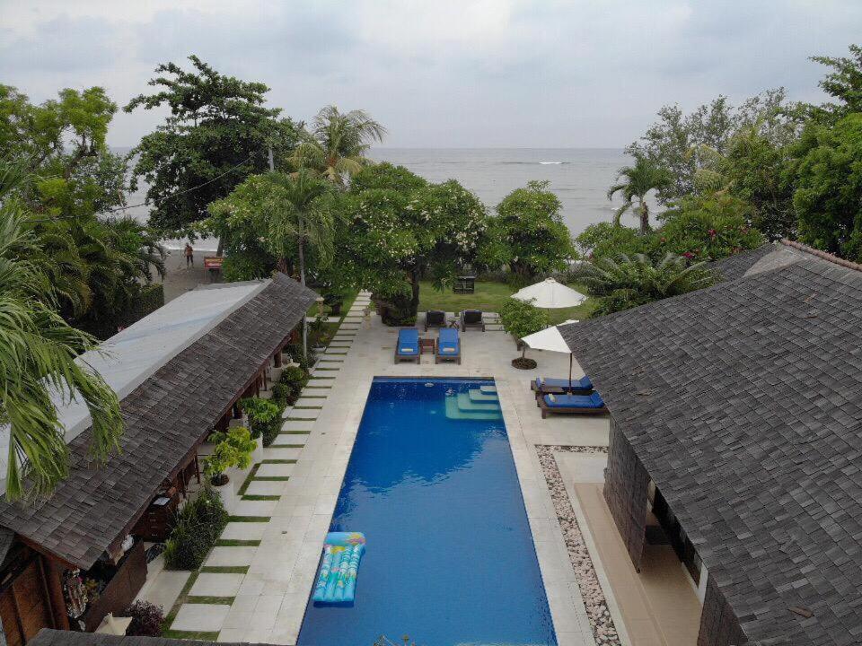 Frangipani Beach Hotel Lovina Exterior foto